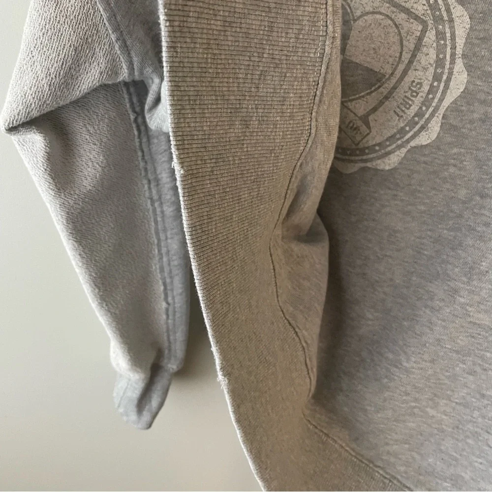 Aerie Dance Academy Big Chill Crew Sweatshirt Pullover Oversized Grey Size Small - Picture 5 of 9